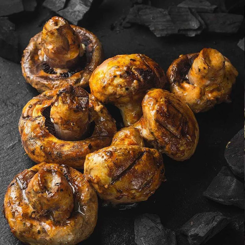 Грибы на мангале